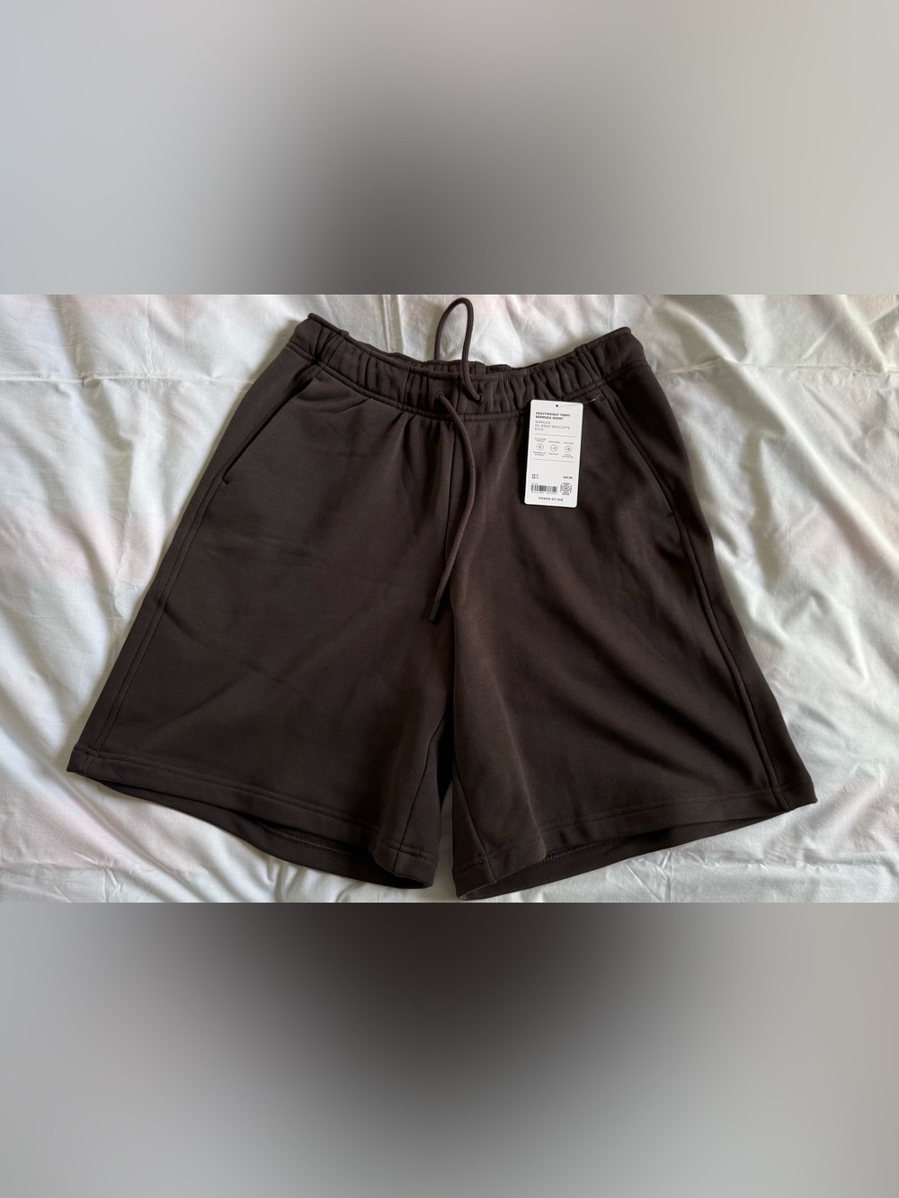 Athleta Women's Dark Brown Active Drawstring Bermuda Shorts